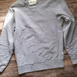 eddie bauer gray crewneck sweaters